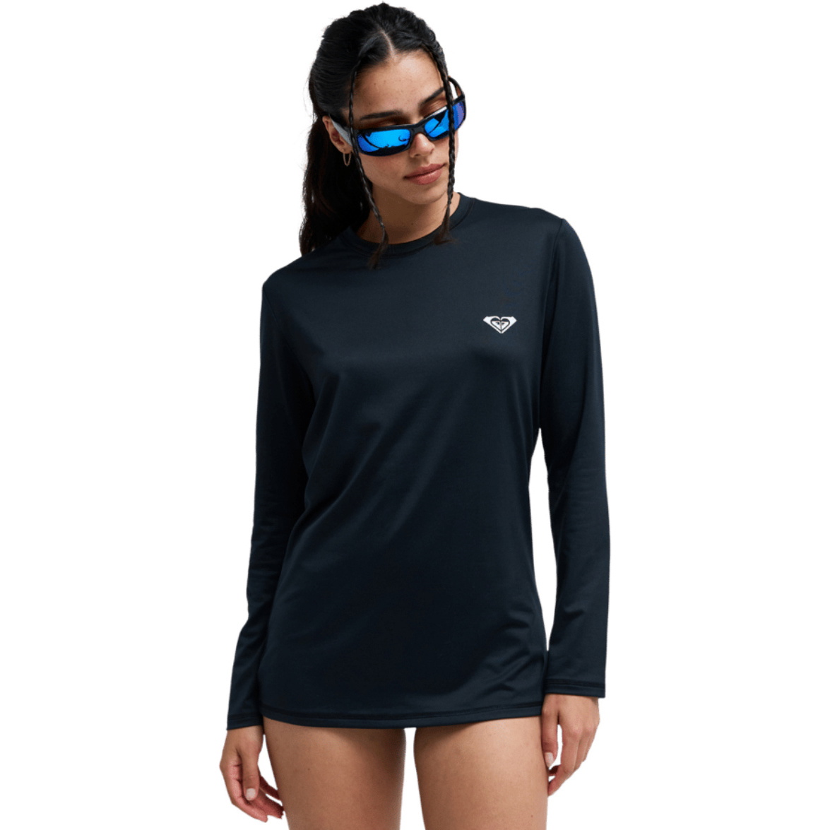 2026 Roxy Womens Happy Waves Long Sleeve Rash Vest ERJWR03911 - Anthracite
